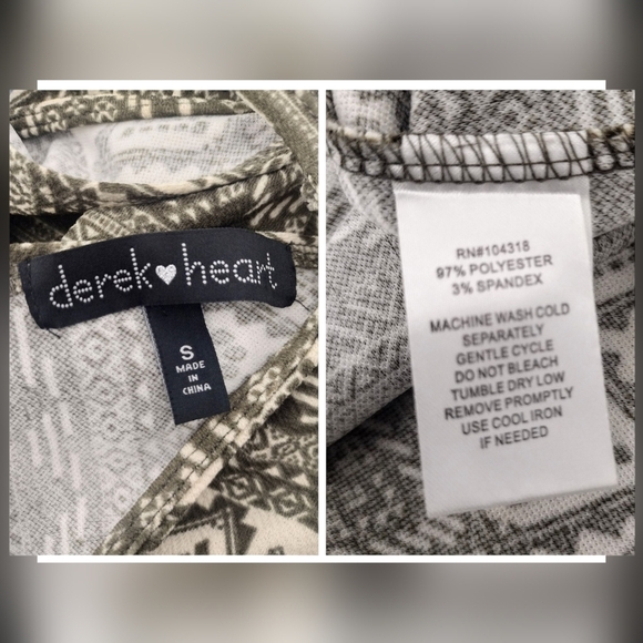 Derek Heart Olive Green Halter Dress Size Small - Picture 4 of 4